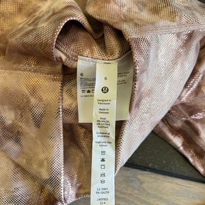 Lululemon Align metallic leggings size 6
